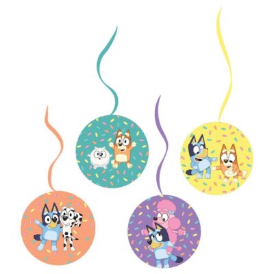 Dekorace závěsná Bluey "Hooray!" 61cm, 4ks