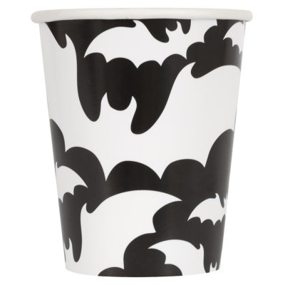 Kelímky papírové EKO "Netopýři" 270ml, 8ks