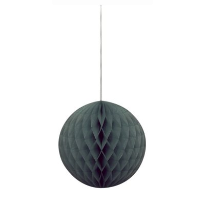 Koule dekorativní papírová černá, 20cm