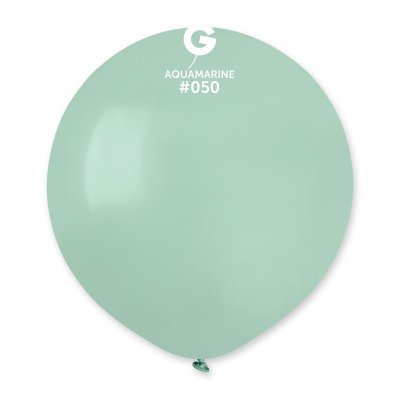 Balónek 48cm/19" #050 akvamarínový  (25ks/bal) - aquamarine.jpg