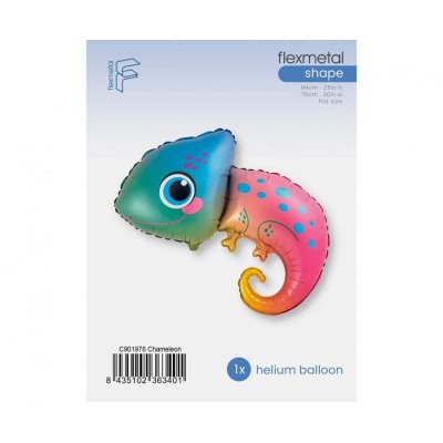 Chameleon barevný 64x75cm - fóliový balónek - 105687.jpg