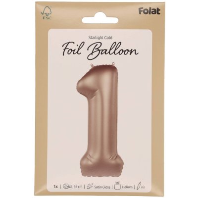 Číslice "1" satin zlatá 86cm fóliový balónek - 8714572104616_5.jpg