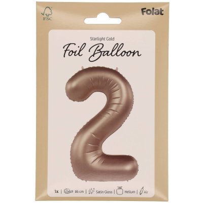 Číslice "2" satin zlatá 86cm fóliový balónek - 8714572104623_5.jpg
