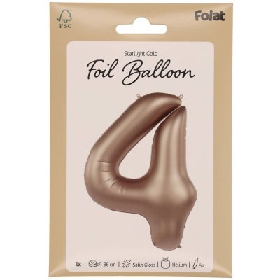 Číslice "4" satin zlatá 86cm fóliový balónek - 8714572104647_5.jpg