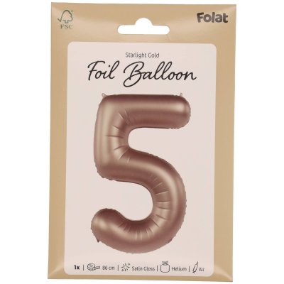 Číslice "5" satin zlatá 86cm fóliový balónek - 8714572104654_5.jpg