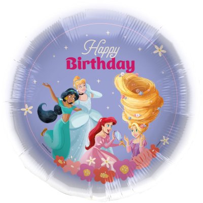 Kruh Disney princezny HB 45cm fóliový balónek