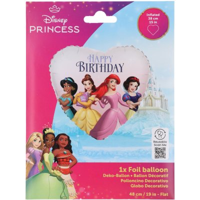 Srdce Disney princezny HB 45cm fóliový balónek - 1-10860_5.jpg