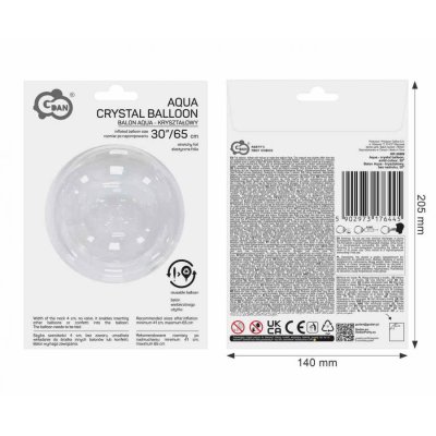 Koule čirá transparentní 41-65cm - 105894.jpg