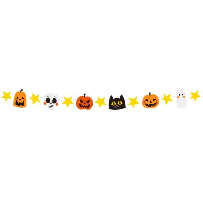 Girlanda papírová "Halloween", 250cm