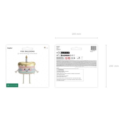 Dortík chodící 67x57cm fóliový balónek - Screenshot 2026-10-14 at 08-01-52 Walking foil balloon Cake 67x57 cm beige - Designer decorations and ideas for every party! - PartyDeco.png