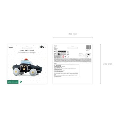 Auto policejní samostojící 90x41cm fóliový balónek - Screenshot 2026-10-14 at 08-18-53 Standing foil balloon Police Car mix 90 x 41 cm - Designer decorations and ideas for every party! - PartyDeco.png