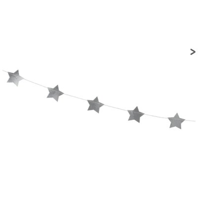 Girlanda fóliová "hvězdy" stříbrná 3,6m - Screenshot 2026-10-14 at 09-11-04 Garland Stars silver 3.6m - Designer decorations and ideas for every party! - PartyDeco.png