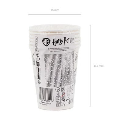 Kelímky papírové EKO "Harry Potter" 250ml, 6ks - Screenshot 2026-10-14 at 13-24-43 Paper cups Harry Potter 250 ml beige (1 pkt _ 6 pc.) - Designer decorations and ideas for every party! - PartyDeco.png