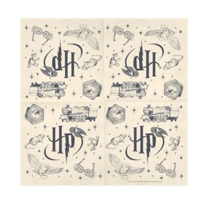 Ubrousky papírové "Harry Potter" 33x33cm, 20ks - Screenshot 2026-10-14 at 13-47-58 Paper napkins Harry Potter 33x33 cm beige (1 pkt _ 20 pc.) - Designer decorations and ideas for every party! - PartyDeco.png
