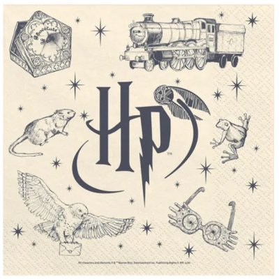 Ubrousky papírové "Harry Potter" 33x33cm, 20ks
