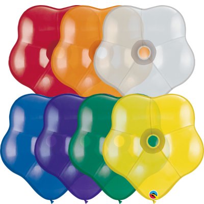Qualatex Balónek 16"/41cm kvítek MIX DRAHOKAMŮ 1ks