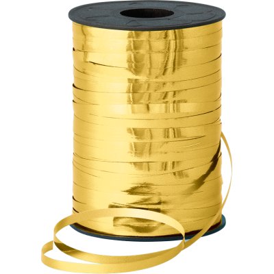 Stuha metalická 5mm x 250m zlatá