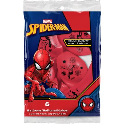 Potisk SPIDERMAN MARVEL 12"/30cm - Balónek Qualatex 6ks - 19305P.png