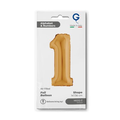 ČÍSLICE ZLATÁ MINI 1 (36cm,14") fóliový balónek nafukovací - 14021g-p-b.jpg