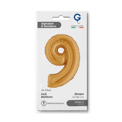 ČÍSLICE ZLATÁ MINI 9 (36cm,14") fóliový balónek nafukovací - 14029g-p-b.jpg