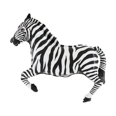 MINI Zebra černá 14"/35cm fóliový balónek nafukovací