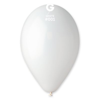 Balónek 33cm/13" #001 bílý (100ks/bal) - G120_01_O.jpg