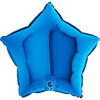 Hvězda modrá NB 18"/46cm fóliový balónek nafukovací