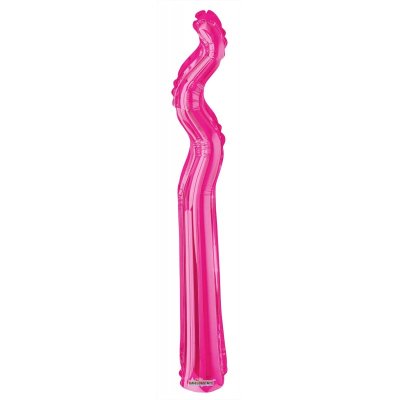Kudrlina ZIG ZAG tm. růžová 14"/35cm fóliový balónek