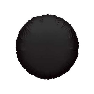 Kruh - Černý 18"/46cm fóliový balónek