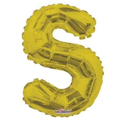 Písmeno S zlaté malé 14"/35cm