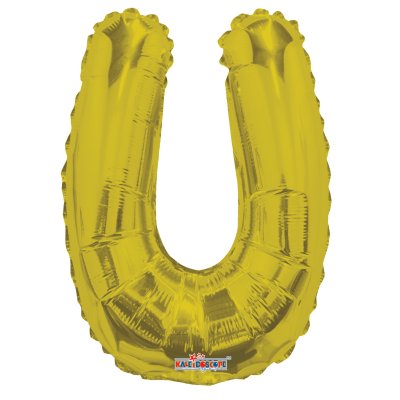Písmeno U zlaté malé 14"/35cm