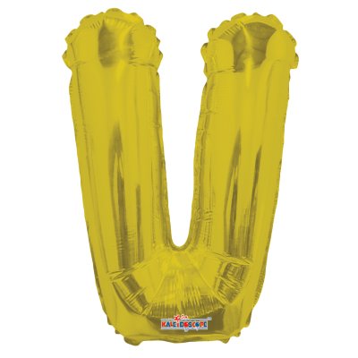 Písmeno V zlaté malé 14"/35cm