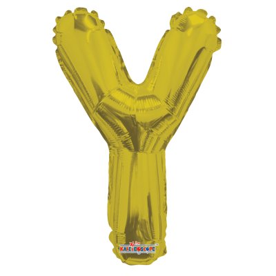 Písmeno Y zlaté malé 14"/35cm