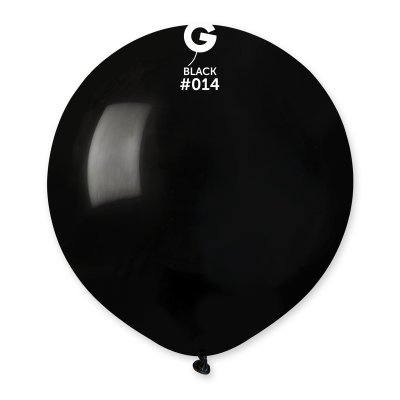 Balónek 48cm/19" #014 černý (25ks/bal) - G150_14_O.jpg