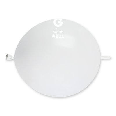 Balónek spojovací 33cm/13" #001 bílý (50ks/bal) - GL13_01_O.jpg