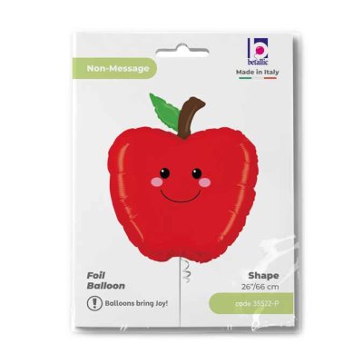 Jablko 20" /51cm fóliový balónek nafukovací - 35522-P-Packaged.jpg