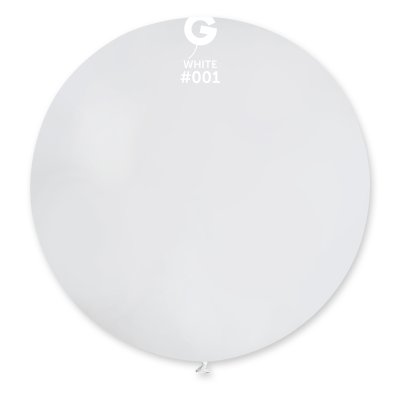 Balónek G40 #001 bílý (100cm, 40") - G40_01.jpg