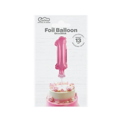 Číslice růžová dortová 1 (13cm, 5") - pink 1 b.jpg