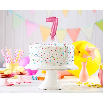 Číslice růžová dortová 7 (13cm, 5") - pink 7 a.jpg
