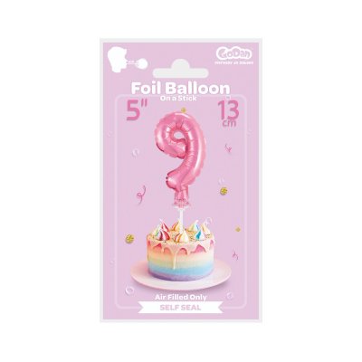 Číslice růžová dortová 9 (13cm, 5") - pink 9 b.jpg