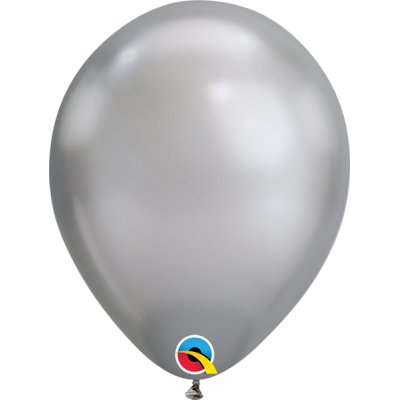 Balónek Qualatex CHROME 18cm - stříbrný 100ks