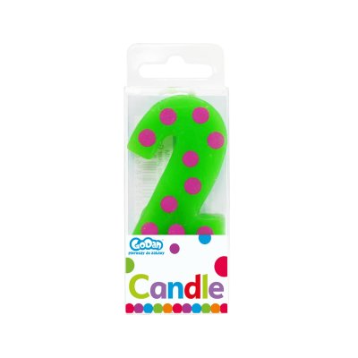Svíčka dortová TEČKY "2" 6cm, - swcg2-mm 2.jpg