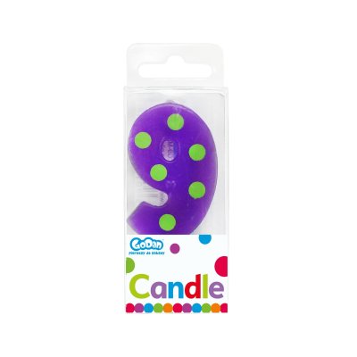 Svíčka dortová TEČKY "9" 6cm, - swcg9-mm.jpg