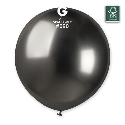 Balónek 48cm/19" #090 SHINY vesmírný šedý (25ks/bal) - 100-fsc-certified-nrl-balloons-shiny-space-grey.jpg