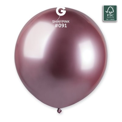 Balónek 48cm/19" #091 SHINY růžový (25ks/bal) - 100-fsc-certified-nrl-balloons-shiny-pink.jpg