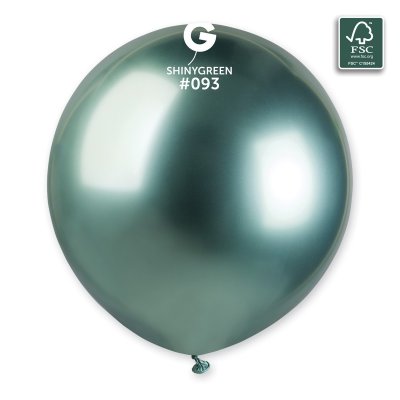 Balónek 48cm/19" #093 SHINY zelený (25ks/bal) - 100-fsc-certified-nrl-balloons-shiny-green.jpg