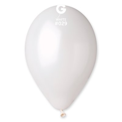 Balónek 30cm/12" #029 bílá ZIP BAG (50ks/bal) - GM120_29_O.jpg