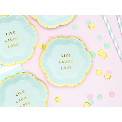 Talířky papírové modré "Live Laugh Love" 13cm, 6ks - stThumbnailPlugin.php.jpg1.jpg