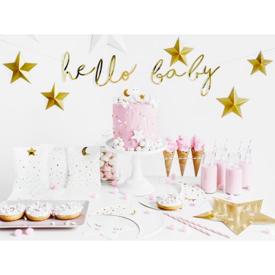 Baner závěsný  "Hello Baby" zlatý - big_GRL83-019M_05_S.jpg