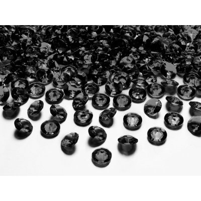 Diamantové korálky - černé 100ks